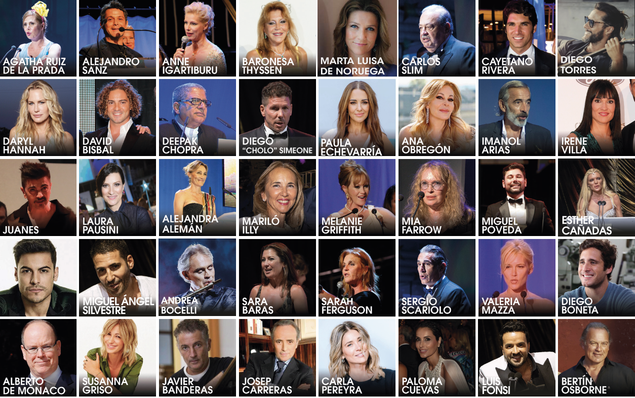 Personalidades que apoyan la Fundación Starlite